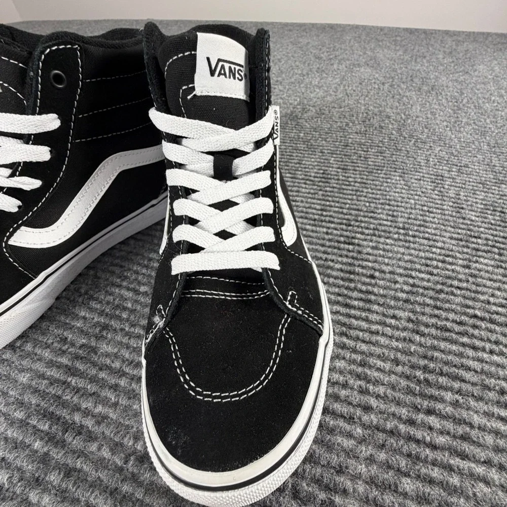 Vans Sk8-Hi High Top Sneakers Black White Kids Youth 4.0 721356